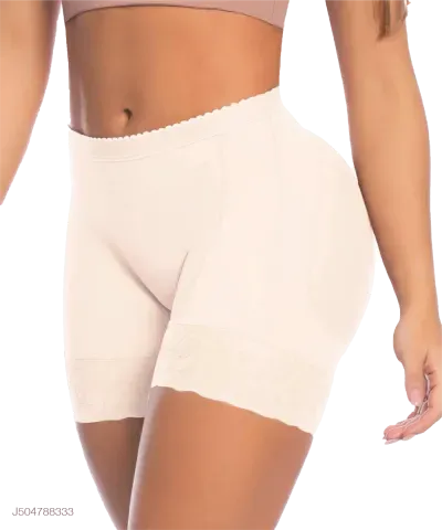 Panty faja moldeadora con levantamiento de glúteos y control abdominal firme — Beige