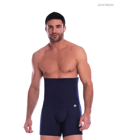 Bóxer con control abdominal y soporte postural — Negro