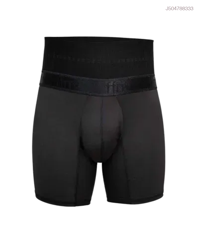 Bóxer con control abdominal y varillas de soporte lateral — Negro