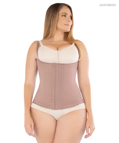 Cinturilla moldeadora alta compresión con soporte lumbar y reducción de talla — Cocoa